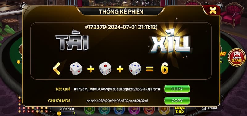 Trải nghiệm game đổi thưởng liền tay Tài xỉu MD5 TDTC